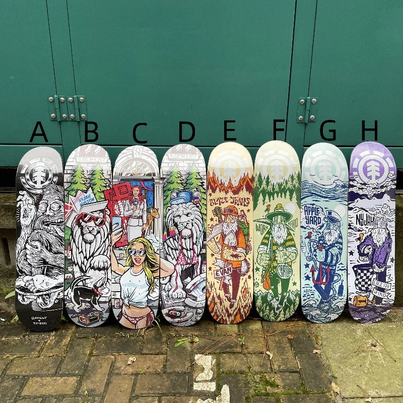 element high quality skateboard canadian maple deck 7 ply free girptape pro skating 7