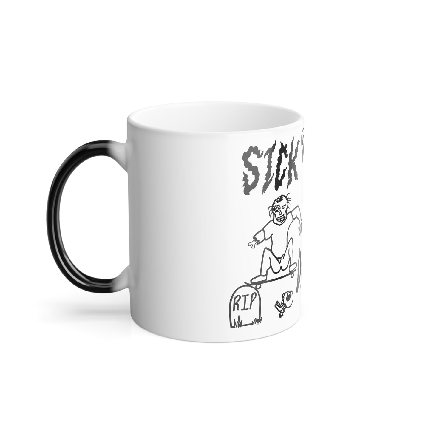 sick til’ death doodle 11oz color morphing mug