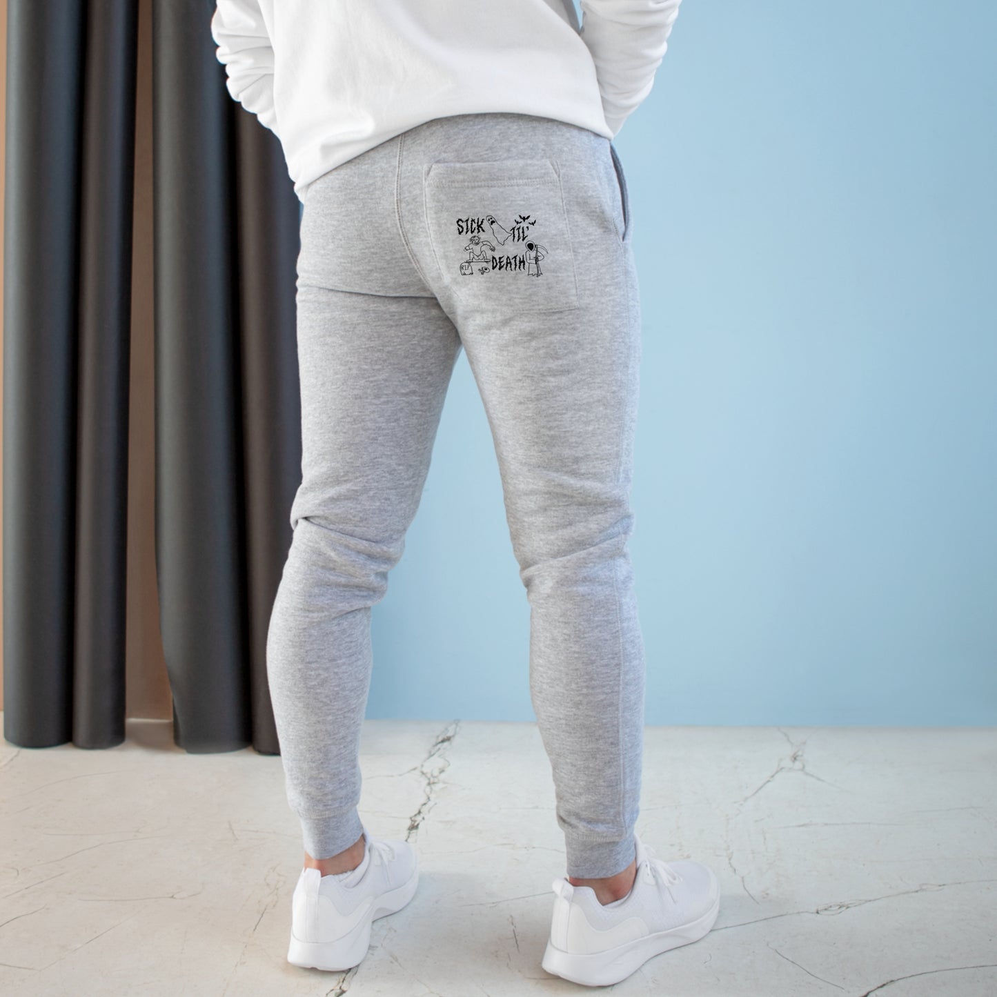 sick til’ death doodle unisex fleece joggers