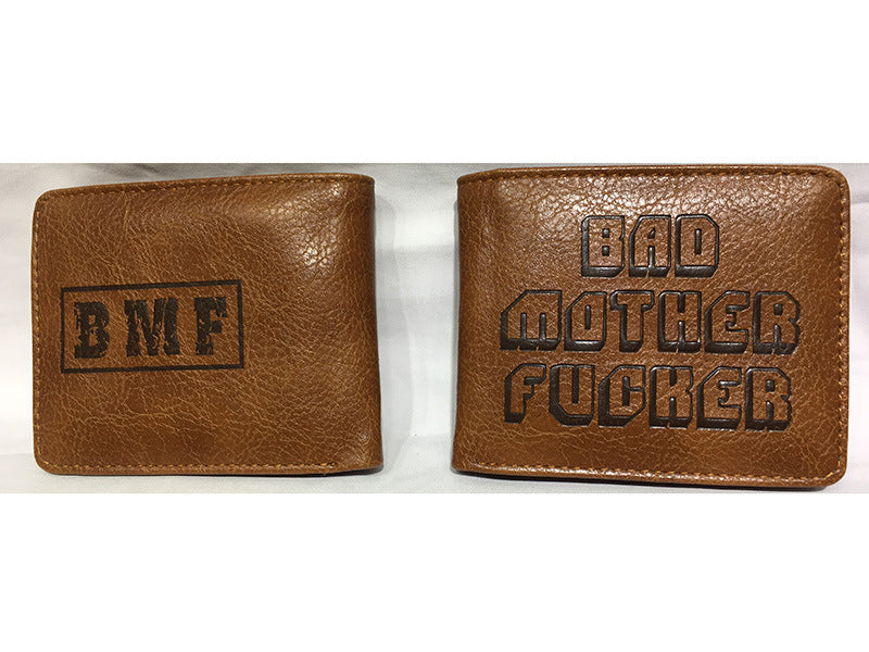 pulp fiction bmf pu leather embossed men'