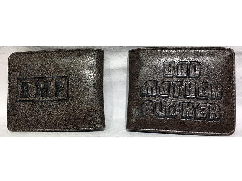 pulp fiction bmf pu leather embossed men'