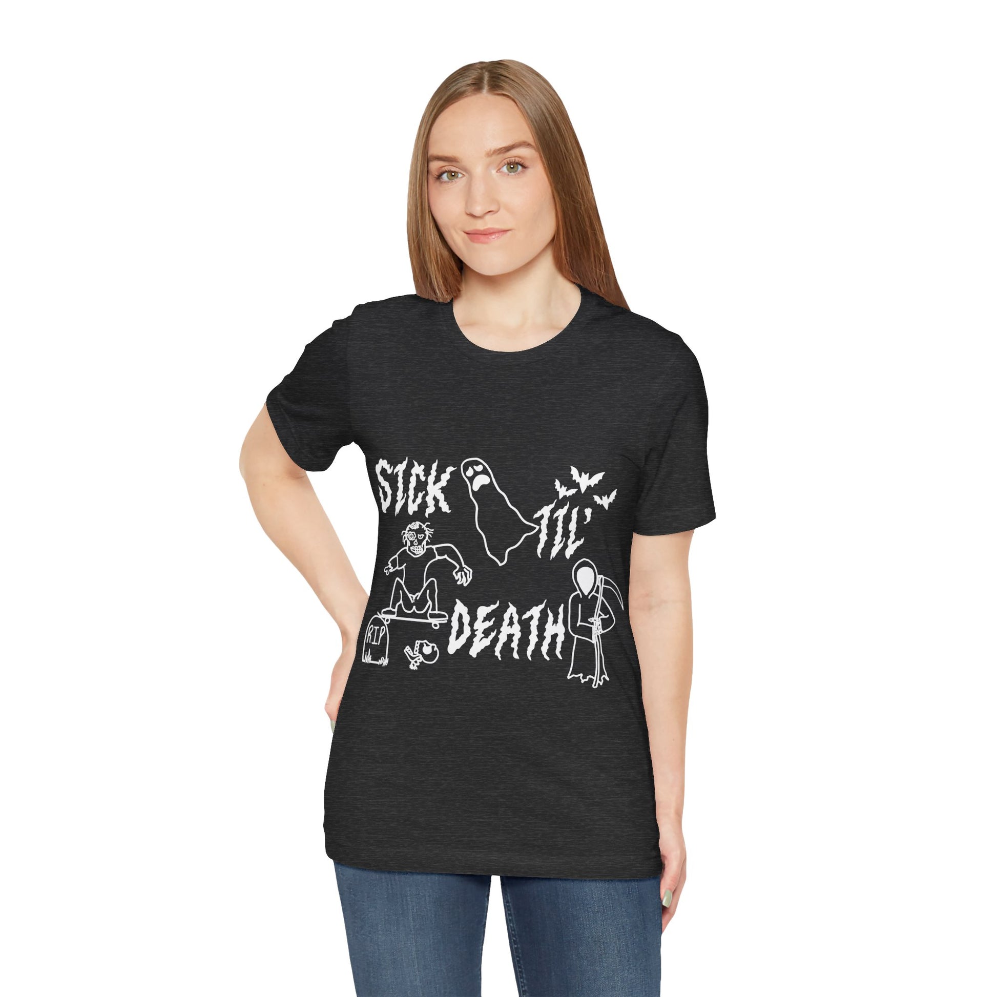 sick til’ death doodle unisex tee