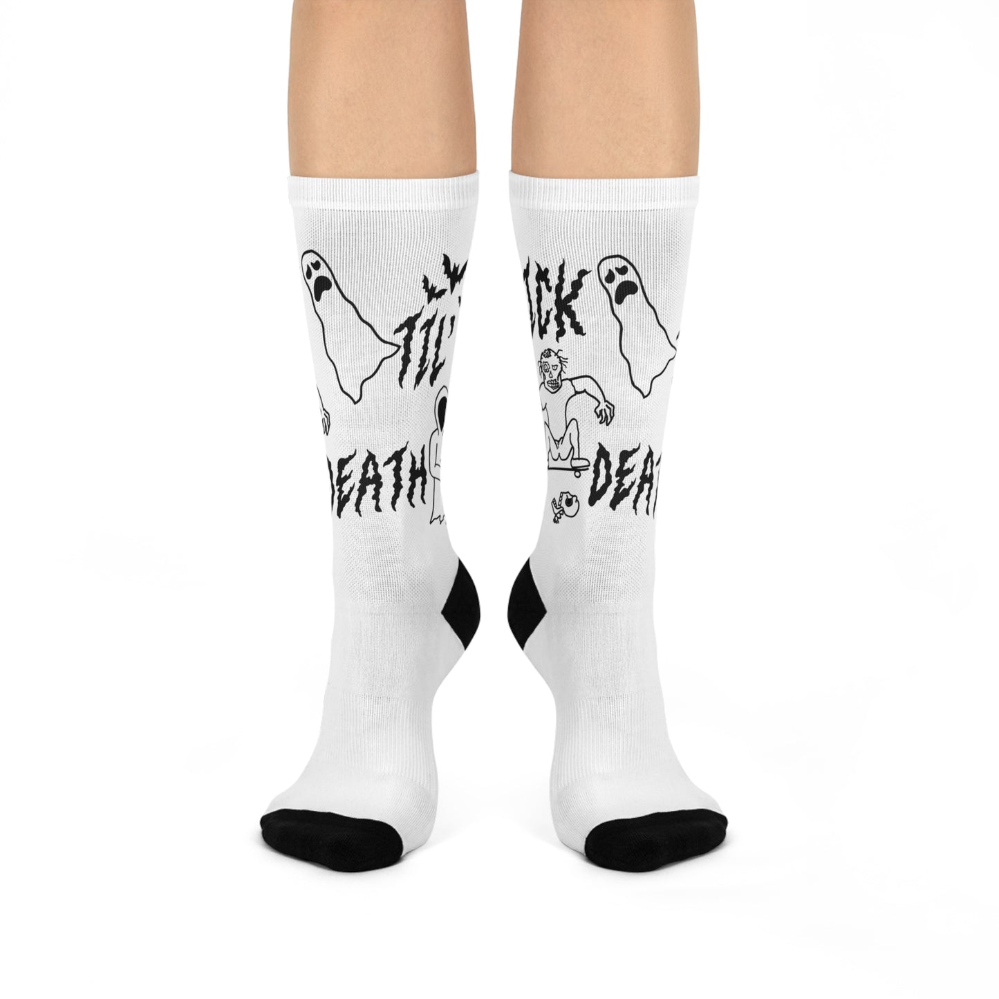 sick til’ death doodle crew socks