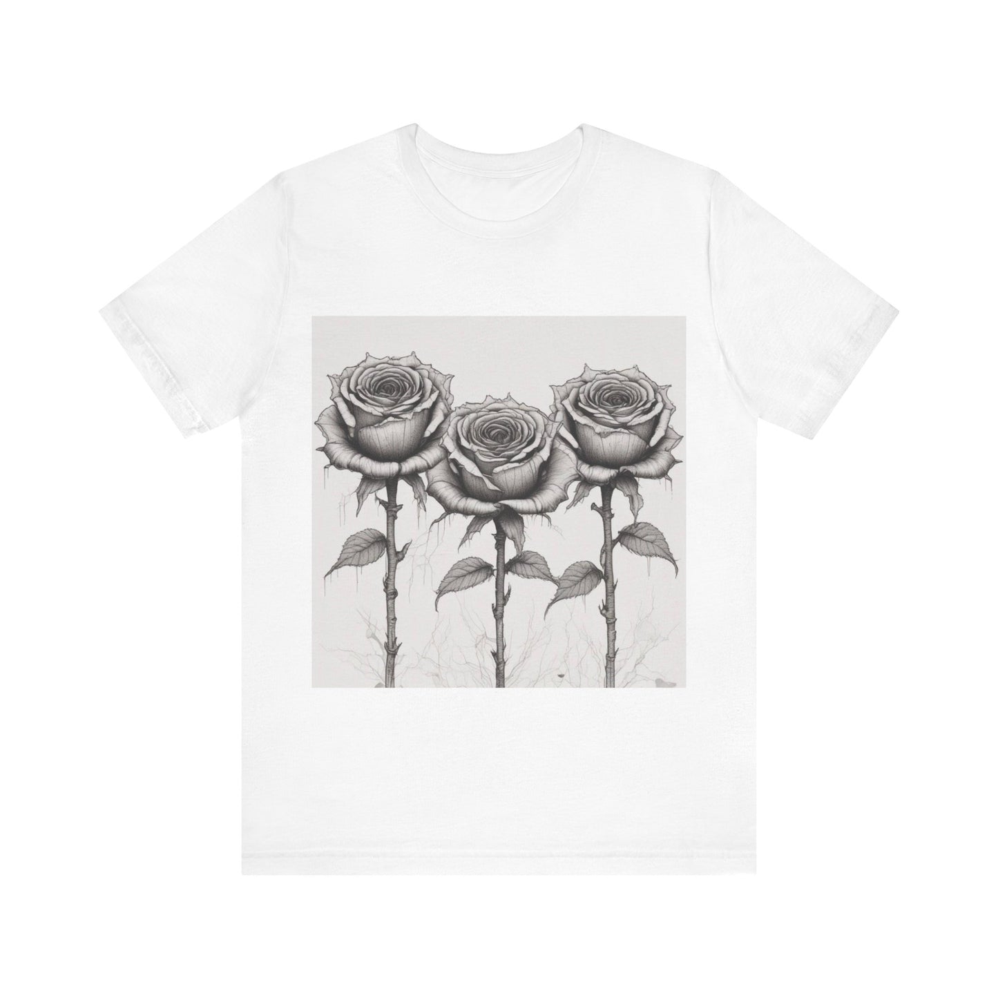 Tee-shirt jersey unisexe trois roses