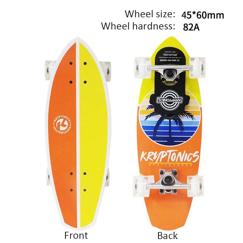 portable mini skateboard 19 inch complete skateboard maple high speed drift cruiser skate board