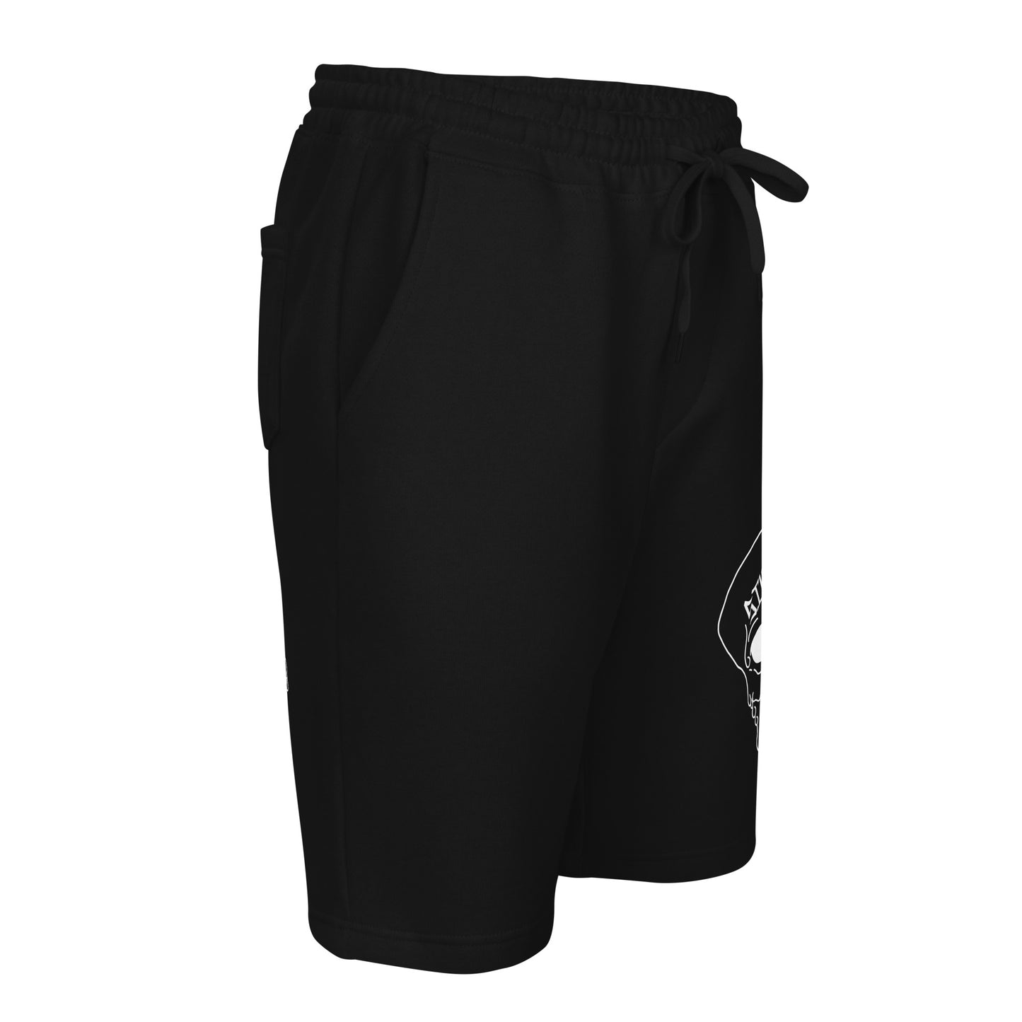 White SIKSKULL Men's Fleece Shorts