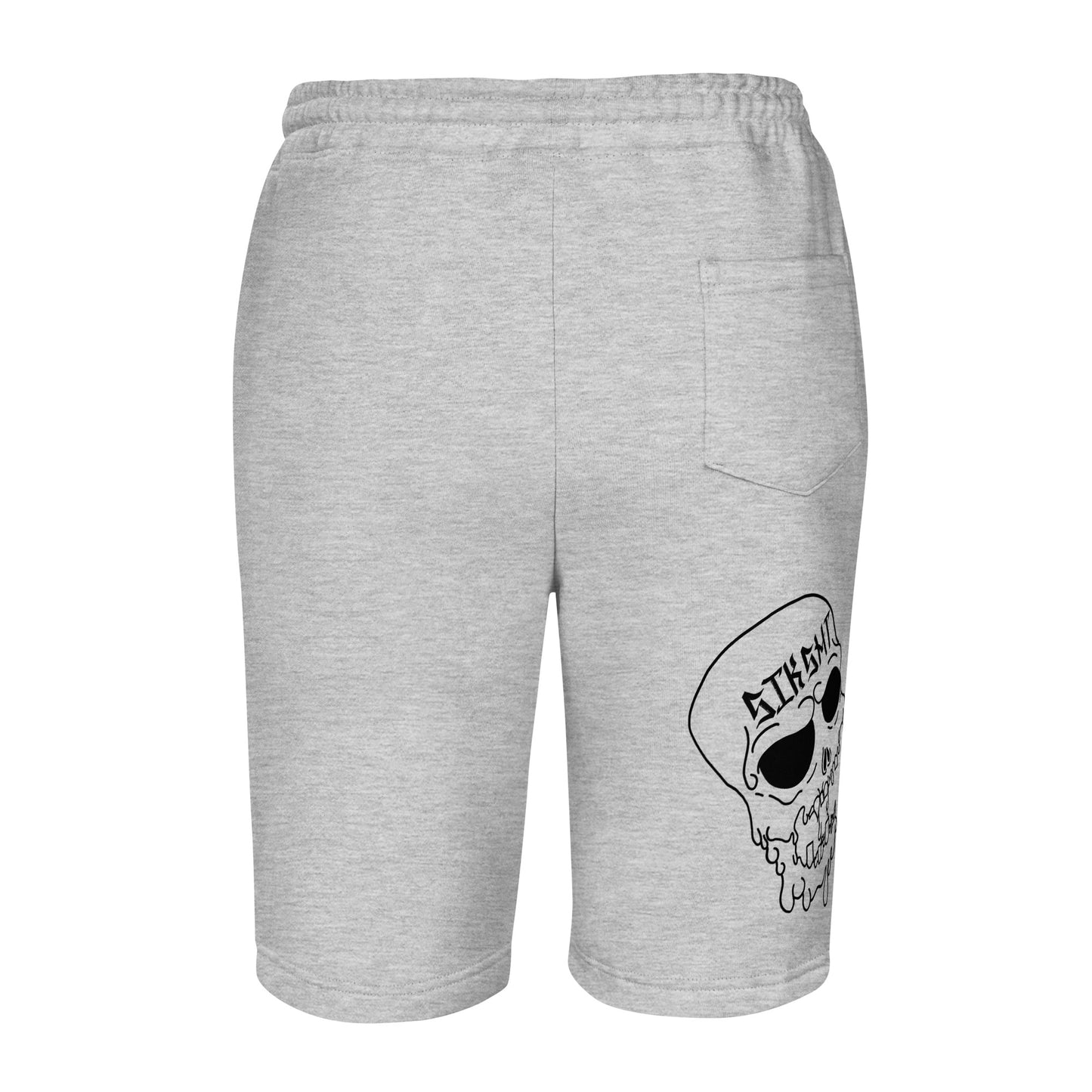 Black SIKSKULL Men's Fleece Shorts