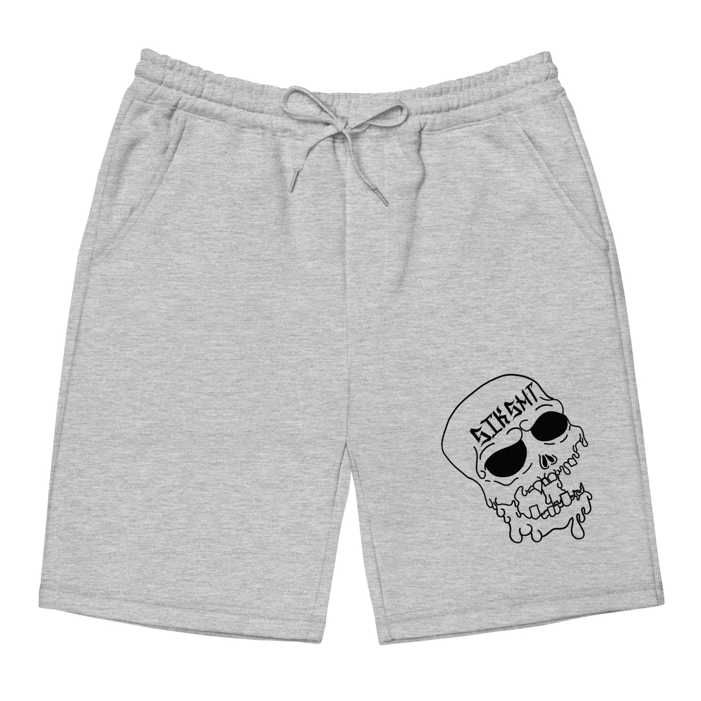 Black SIKSKULL Men's Fleece Shorts